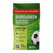  Sport and Green Spring Turbo 3-4 hó 23-5-10+2Mg 10 kg prémium tavaszi gyeptrágya