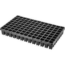 Desch Plantpak műanyag szögletes szaporítótálca 53x30 cm erdész 104 lyukas fekete magvetéshez