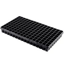 Desch Plantpak műanyag szögletes szaporító tálca 53x30 cm erdész 144 lyukas fekete magvetéshez
