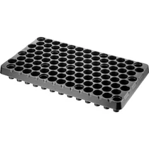 Desch Plantpak műanyag kerek szaporító tálca 53x30 cm 104 lyukas fekete magvetéshez