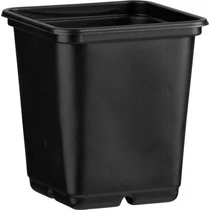 Desch Plantpak szögletes palántanevelő cserép 10x10x11 cm, fekete magvetéshez, palántaneveléshez