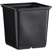 Desch Plantpak palántanevelő cserép 11x11x12 cm, fekete magvetéshez, palántaneveléshez