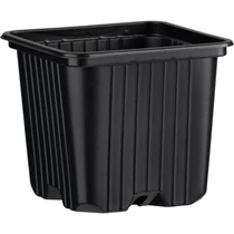 Desch Plantpak palántanevelő cserép 8x8x7 cm, fekete magvetéshez, palántaneveléshez