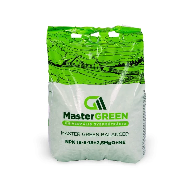 Master Green Balanced kiegyenlített gyeptrágya 2-3h 18-5-18+2Mg+Zn 5 kg