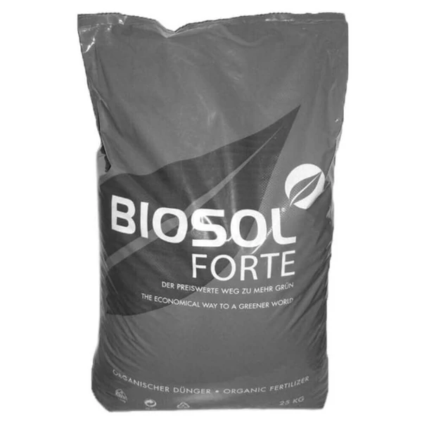 Biosol Forte 25 kg szerves trágya fűre, pázsitra, zöldségfélékhez és gyümölcsösökhöz