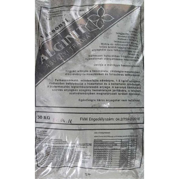 Nagyvázsonyi Alginit talajjavító készítmény 30 kg