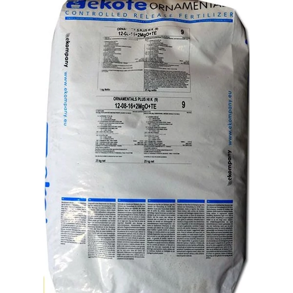 Ekote Ornamentals P. Hi K 9 hó 12-8-16+2Mg+M.e. 25 kg Dísznövény műtrágya