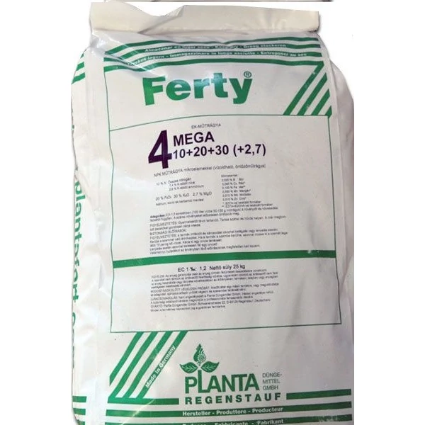 FERTY 4 MEGA 10-20-30+3Mg+M.e. 25 kg Komplex vízoldható műtrágya