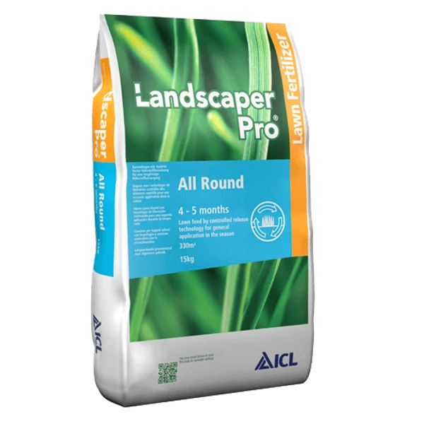 Landscaper Pro All Round 4-5 hó 23-5-10+2Mg 15 kg hosszú hatástartamú prémium gyepműtrágya