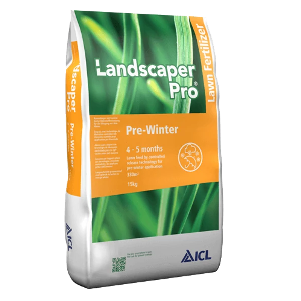 Landscaper Pro Pre Winter nyári/téli felkészítő gyeptrágya 4-5h 14-5-21+2Mg 15 kg