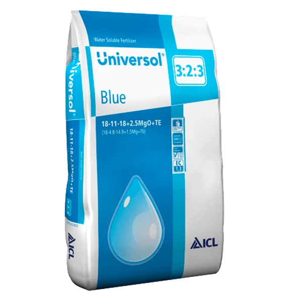Universol Blue 18-11-18+2Mg+ M.e. 25 kg Komplex vízoldható műtrágya