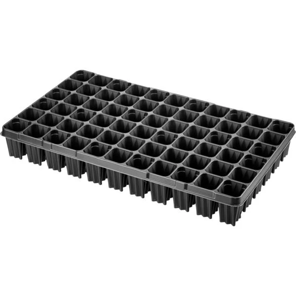 Desch Plantpak műanyag szögletes szaporító tálca 53x30 cm erdész 66 lyukas fekete magvetéshez