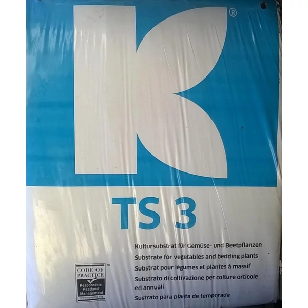Klasmann TS 3 finom Aquasave tőzeg 210 liter magvetéshez, palántaneveléshez