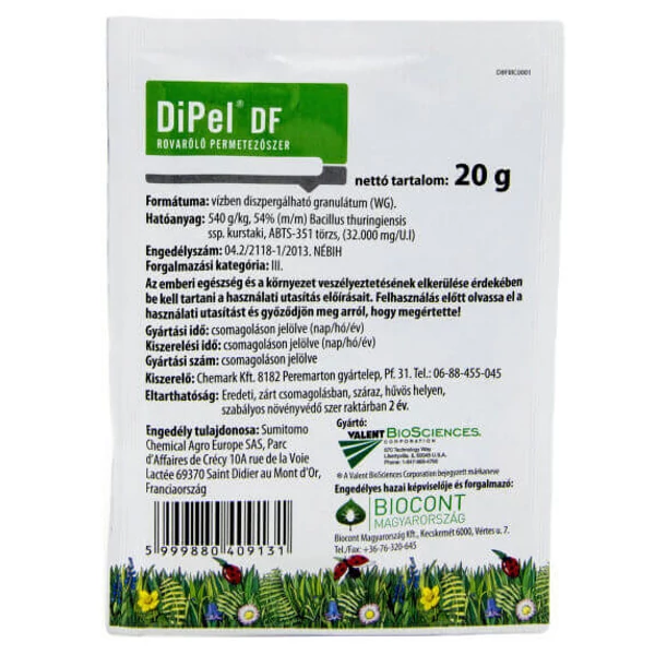 Dipel 20 g biológiai rovarölő szer