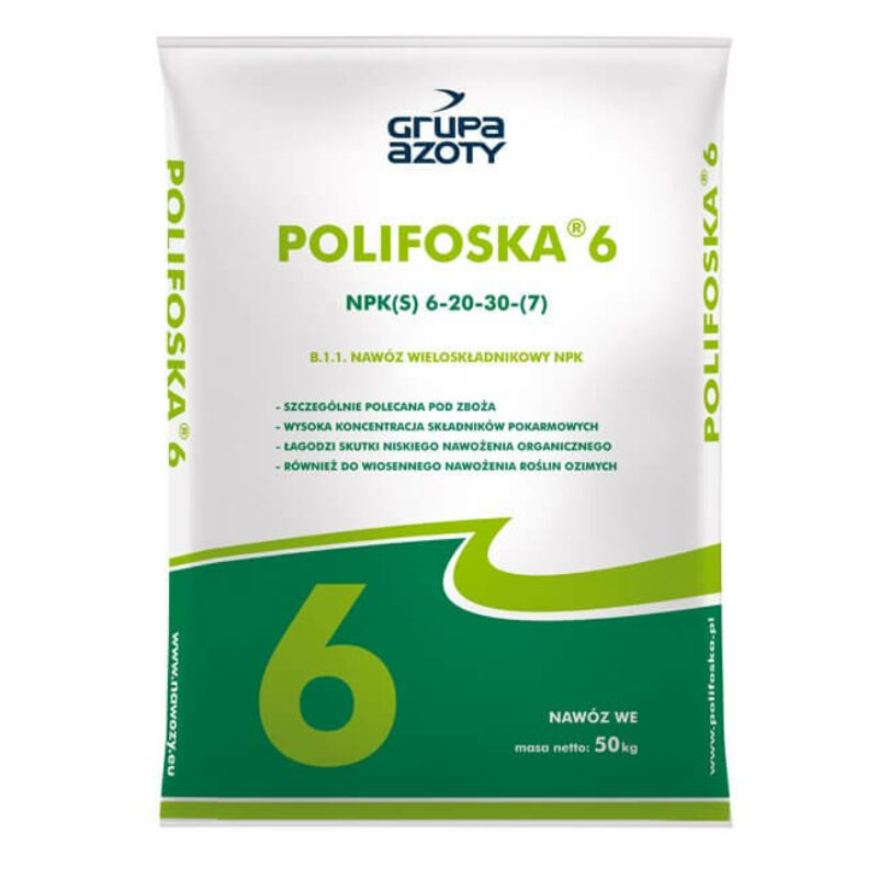 Polifoska 6-20-30+S 50 kg közepes foszfortartalom magas káliumtartalommal