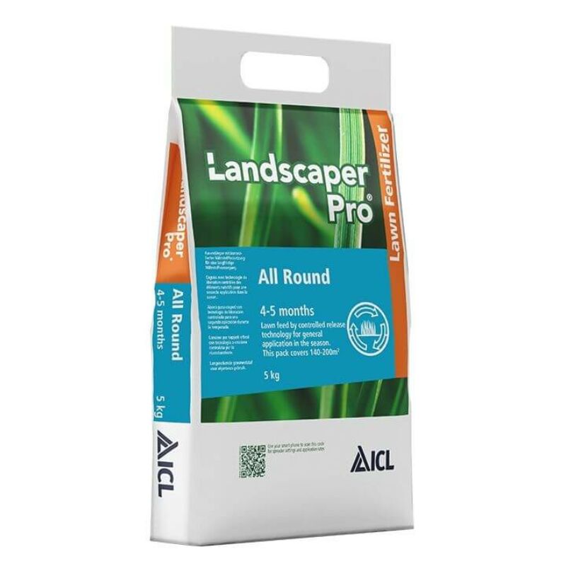 Landscaper Pro All Round 4-5 hó 23-5-10+2Mg 5 kg hosszú hatástartamú prémium gyepműtrágya