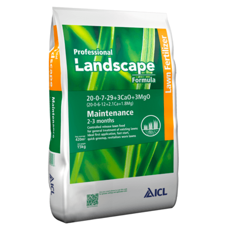 Landscaper Pro Maintanence 2-3 hó 20-5-8+M.e. 15 kg prémium tavaszi fenntartó gyepműtrágya