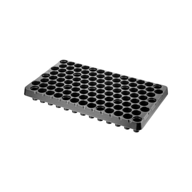 Desch Plantpak műanyag kerek szaporító tálca 53x30 cm 104 lyukas fekete magvetéshez
