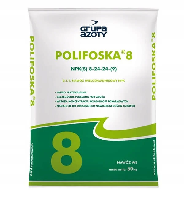 Polifoska 8-24-24 (+9S) NPK 50 kg