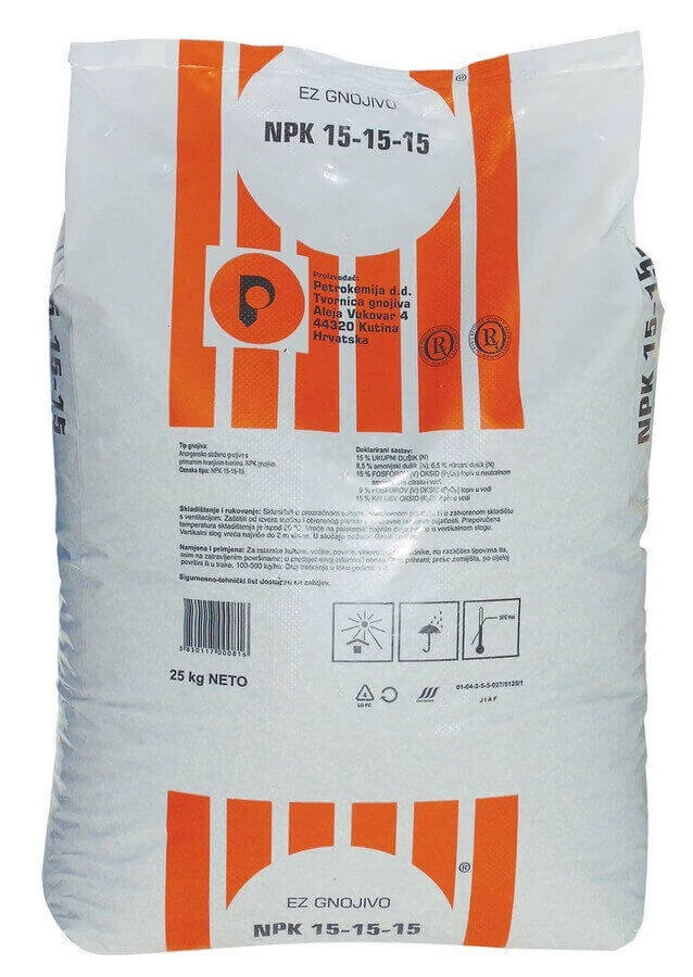 Komplex NPK horvát műtrágya 15-15-15 25 kg
