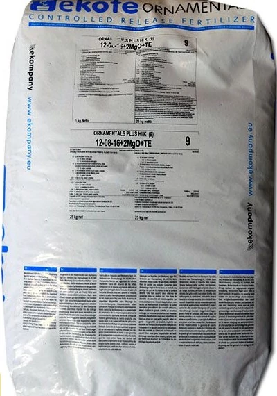 Ekote Ornamentals P. Hi K 9 hó 12-8-16+2Mg+M.e. 25 kg