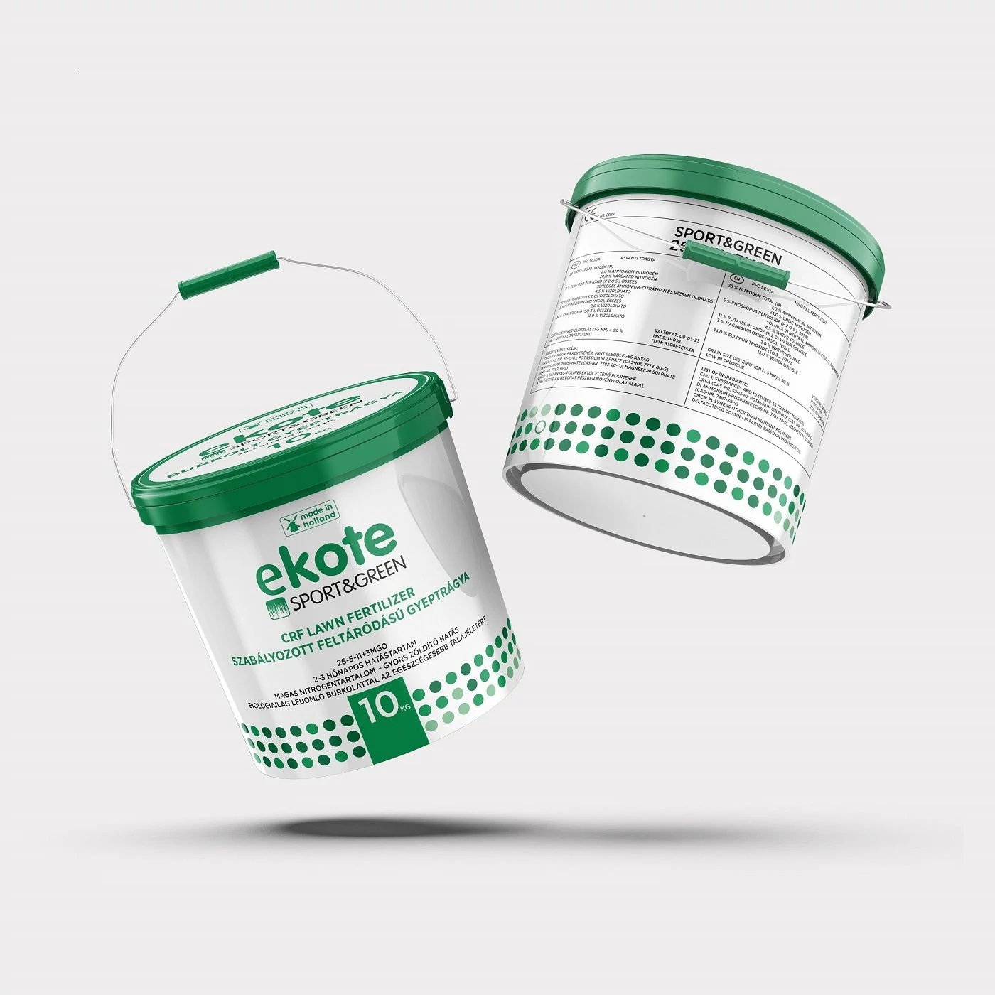 Ekote Sport&Green nyári/őszi gyeptrágya 2-3 hó 16-0-26+3Mg+M.e. 10 kg