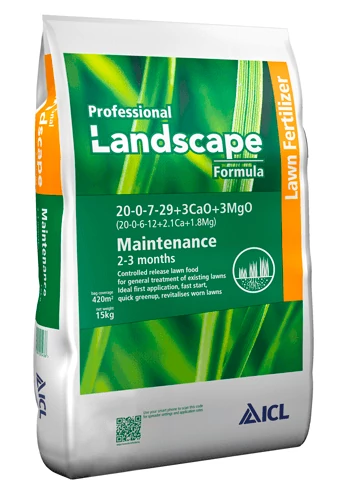 Landscaper Pro Maintenance tavaszi gyeptrágya 2-3 hó 21-6-8+3Mg+M.e. 15 kg