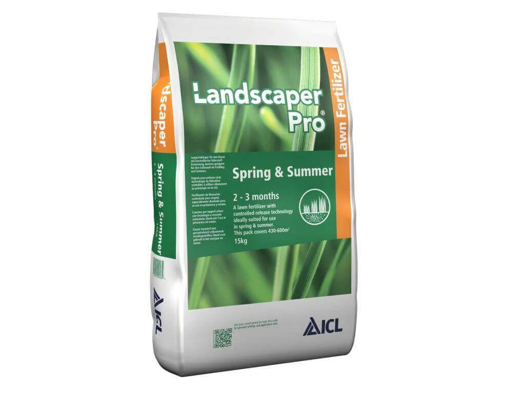 Landscaper Pro Spring&Summer tavaszi és nyári gyeptrágya 2-3 hó 20-0-7+M.e. 15 kg