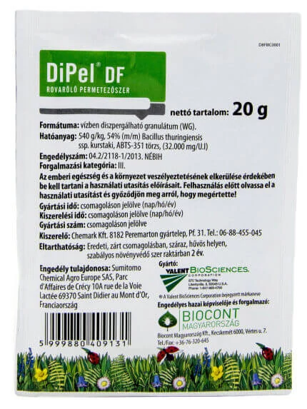 Dipel 20 g biológiai rovarölő